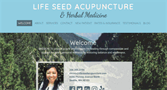 Desktop Screenshot of lifeseedacupuncture.com